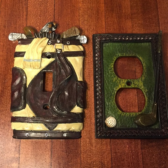 4 Golf themed outlet light switch covers - Picture 1 of 5